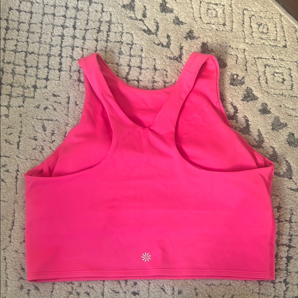 Athleta Pink Racerback Bra Tank